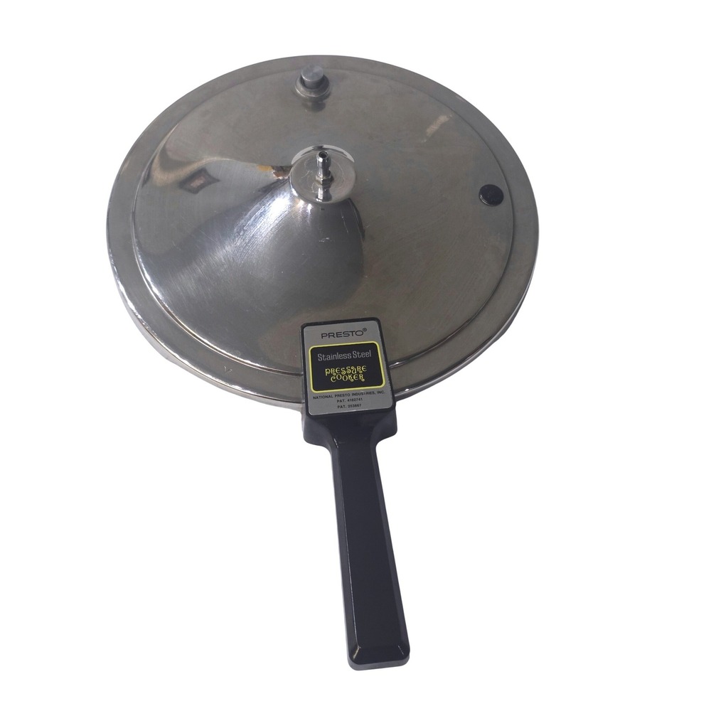 Presto Stainless Steel Pressure Cooker Replacement Lid Cover 37-036 Vintage 5qt